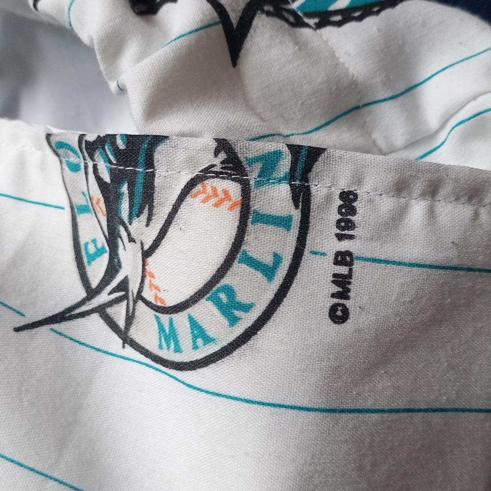 Custom Reworked Vintage  1996 MLB Florida Marlins Bennygonia Shorts - Picture 8 of 10